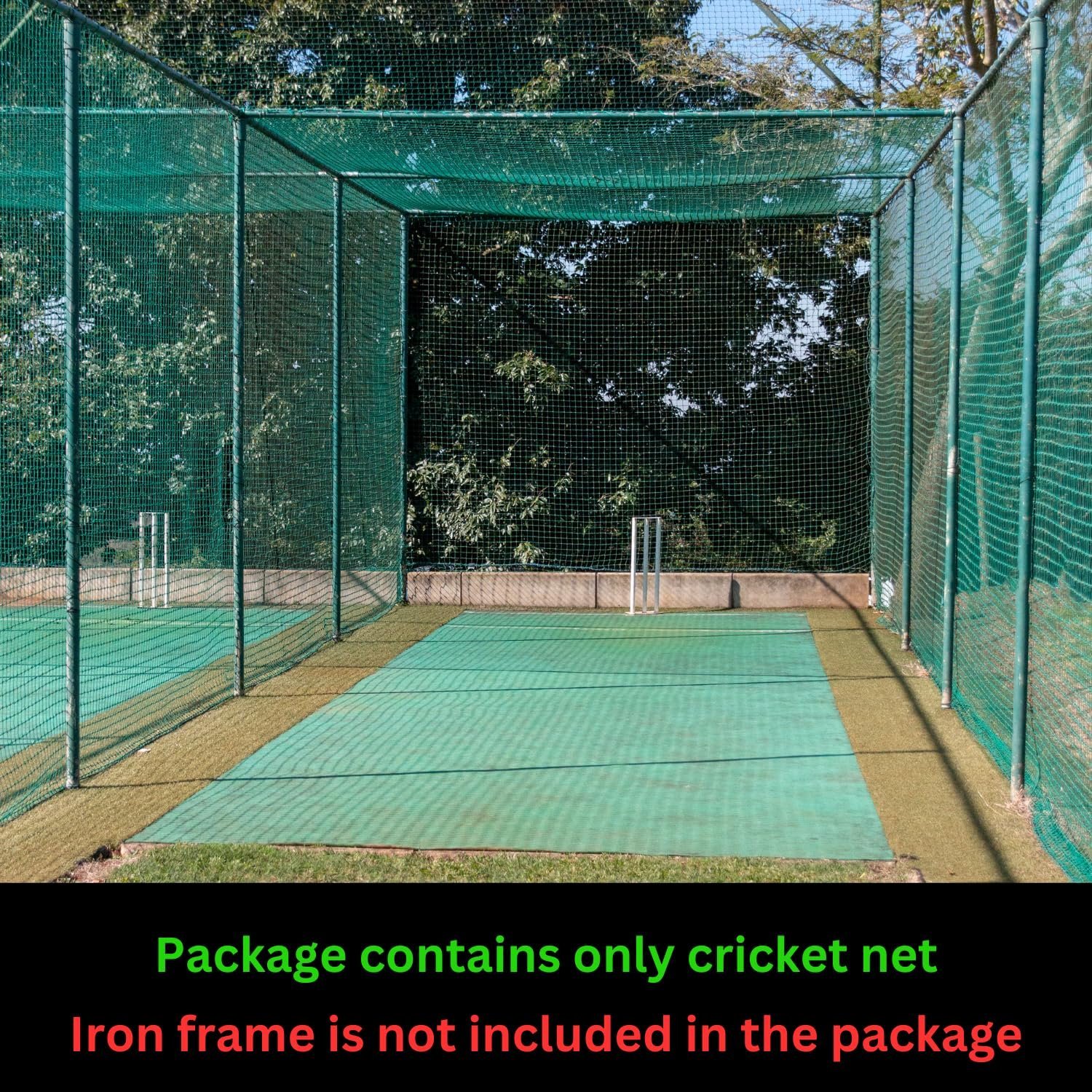 2mm 36 Ply Cricket Batting Practice Net Regular Training Netting for Outdoor Backyard Ground Sports (2mm Thickness) (12FtX30Ft, White)